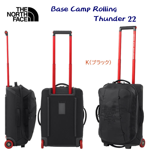 ザ・ノース・フェイス/バッグ/スーツケース/キャリーバッグ NEW ベースキャンプローリングサンダー22インチ(スーツケース) NM82415(カラー:K×サイズ:40L)