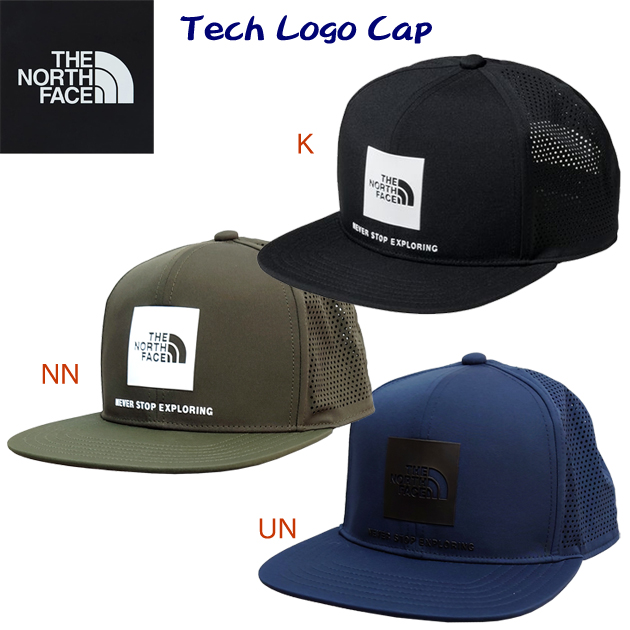 ノースフェイス/メンズ/レディース/帽子/キャップ テックロゴキャップ NN02379(カラー:K×サイズ:Fサイズ)