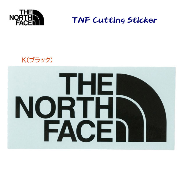 NEW THE NORTH FACE/ザ・ノース・フェイス/ステッカー/シール TNFカッティングステッカー NN32513(カラー:K×サイズ:Fサイズ)