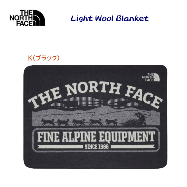 NEW THE NORTH FACE/ザ・ノース・フェイス/ブランケット ライトウールブランケット NN32524(カラー:K×サイズ:Fサイズ)
