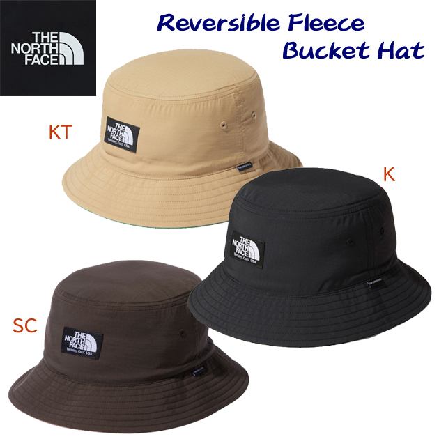 アウトレット ノースフェイス/キャップ/帽子 リバーシブルフリースバケットハット(帽子) NN42032(カラー:KT×サイズ:Lサイズ)