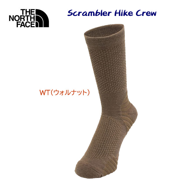 ザ・ノース・フェイス/ソックス/靴下 スクランブラーハイククルー(ユニセックス/ソックス) NN82321(カラー:WT×サイズ:Lサイズ)