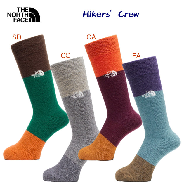 ザ・ノース・フェイス/ソックス/靴下 25春夏NEW ハイカーズクルー(ユニセックス/ソックス) NN82422(カラー:EA×サイズ:2527cm)