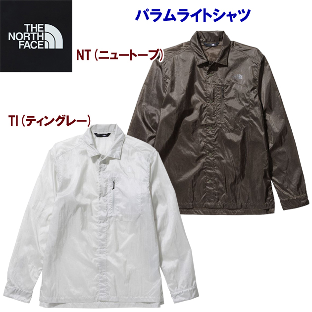 クリアランス ノースフェイス/メンズウェア/長袖シャツ/ジャケット パラムライトシャツ(メンズ/シャツジャケット) NR12301(カラー:TI×サイズ:Lサイズ)