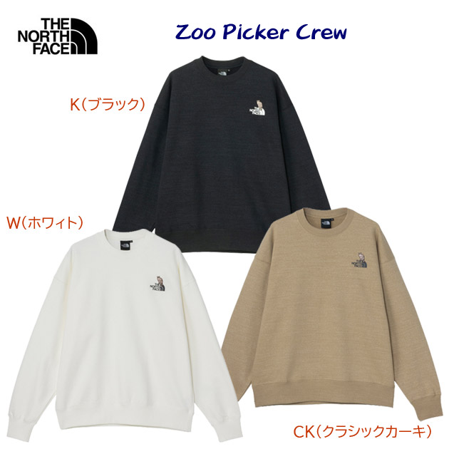 ザ・ノース・フェイス/メンズウェア/スウェット 25春夏NEW ズーピッカークルー(ユニセックス/スウェット) NT12536(カラー:W×サイズ:Lサイズ)