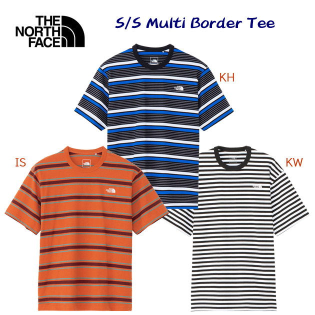 ザ・ノース・フェイス/メンズウェア/Tシャツ NEWショートスリーブマルチボーダーティー(メンズ/Tシャツ) NT32455(カラー:KH×サイズ:XLサイズ)