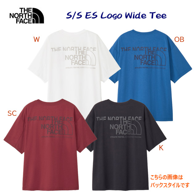 ザ・ノース・フェイス/メンズウェア/Tシャツ 25春夏NEW ショートスリーブイーエスロゴワイドティー(メンズ/Tシャツ) NT32585(カラー:SC×サイズ:Lサイズ)