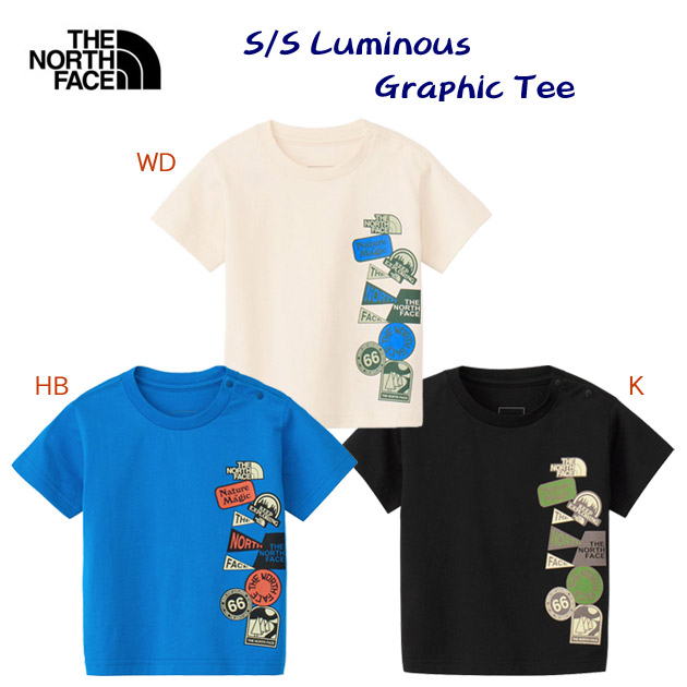 ザ・ノース・フェイス/ベビーウェア/ベビーTシャツ/Tシャツ NEW ルミナスグラフィックティー(ベビー/Tシャツ) NTB32561(カラー:HB×サイズ:80サイズ)